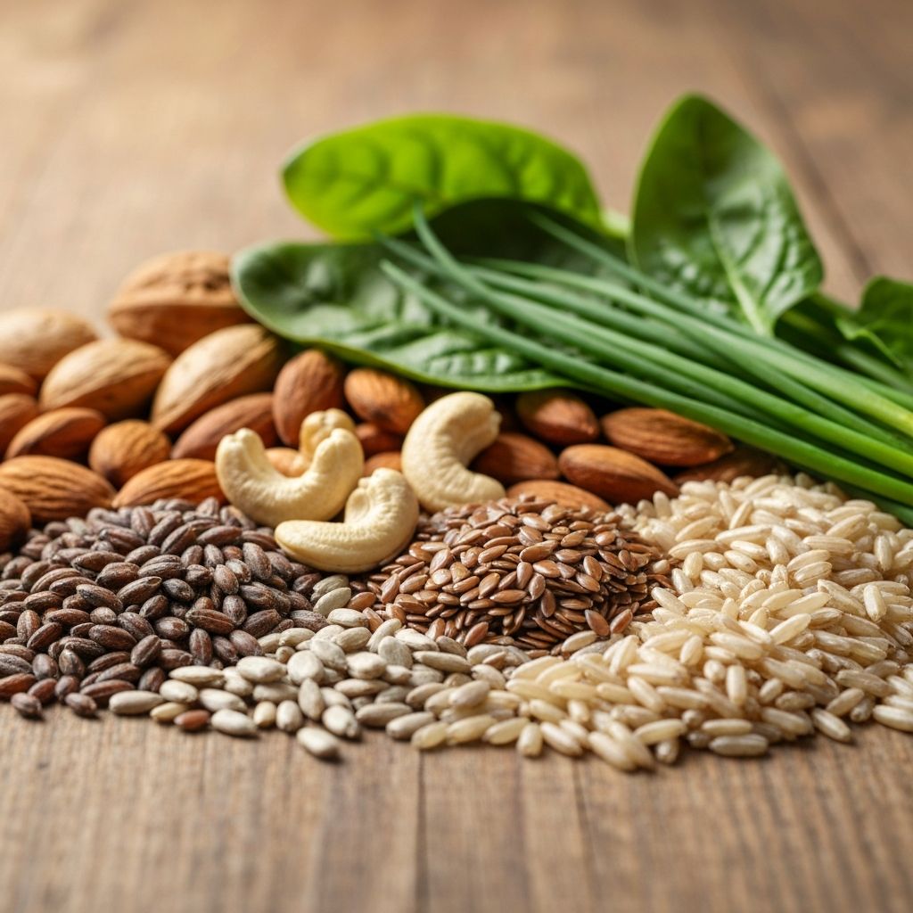 Essential minerals - nuts, seeds, and grains